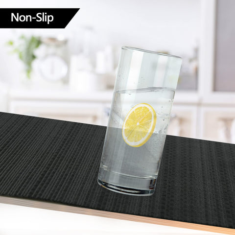 Manteles SLKQG negros Set4 empaque plano: llegan planos y listos para usar.