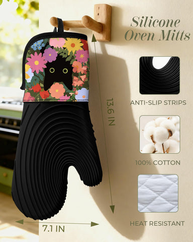 Guantes Slohif con agarre antideslizante, ideales para levantar ollas y bandejas calientes.