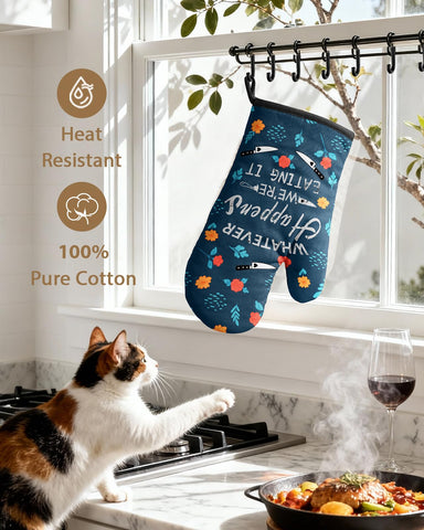 Guante Slohif con aro de colgar, almacenamiento práctico en la cocina