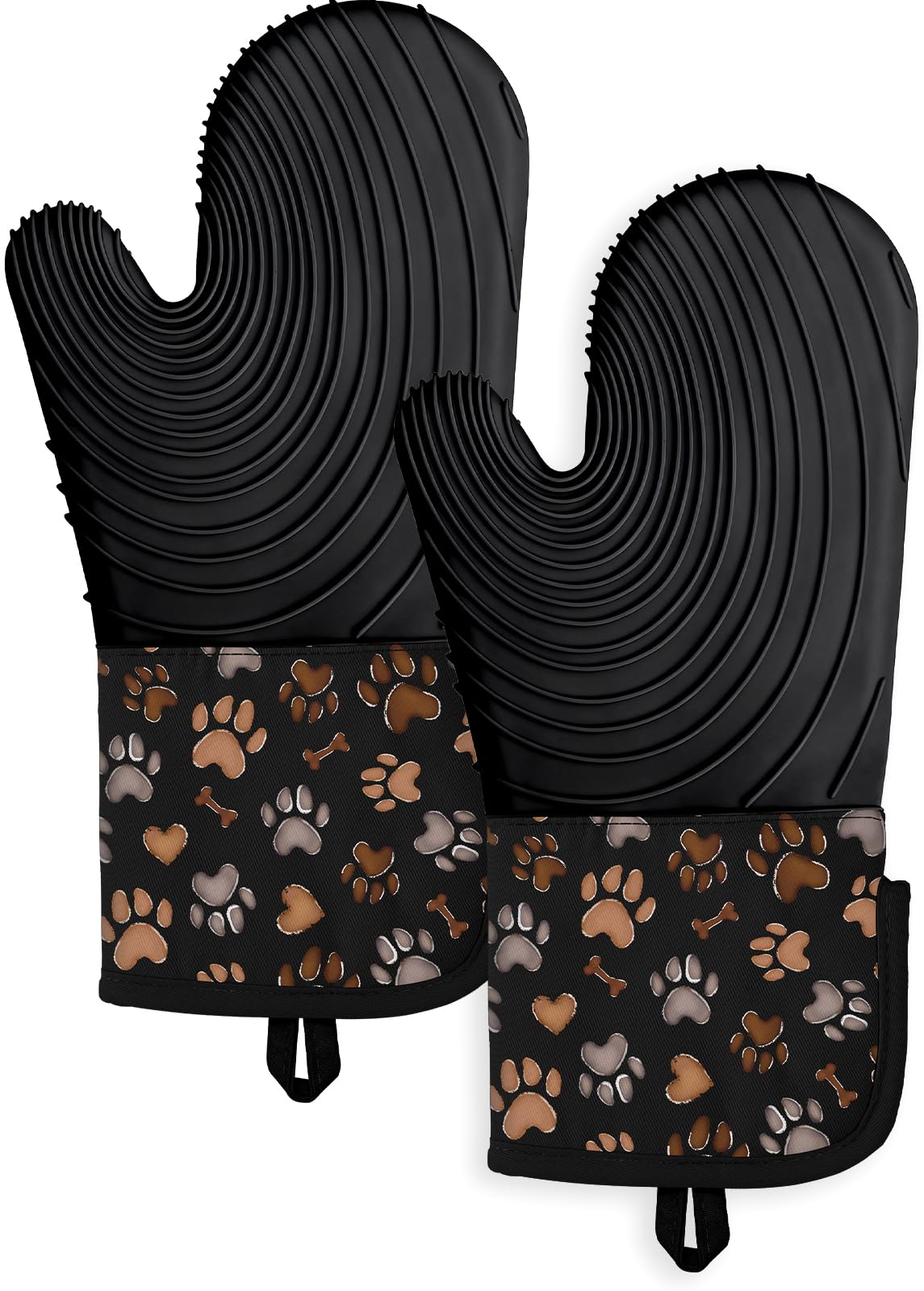 Guantes Slohif: guantes de horno largos con silicona antideslizante para mayor agarre.