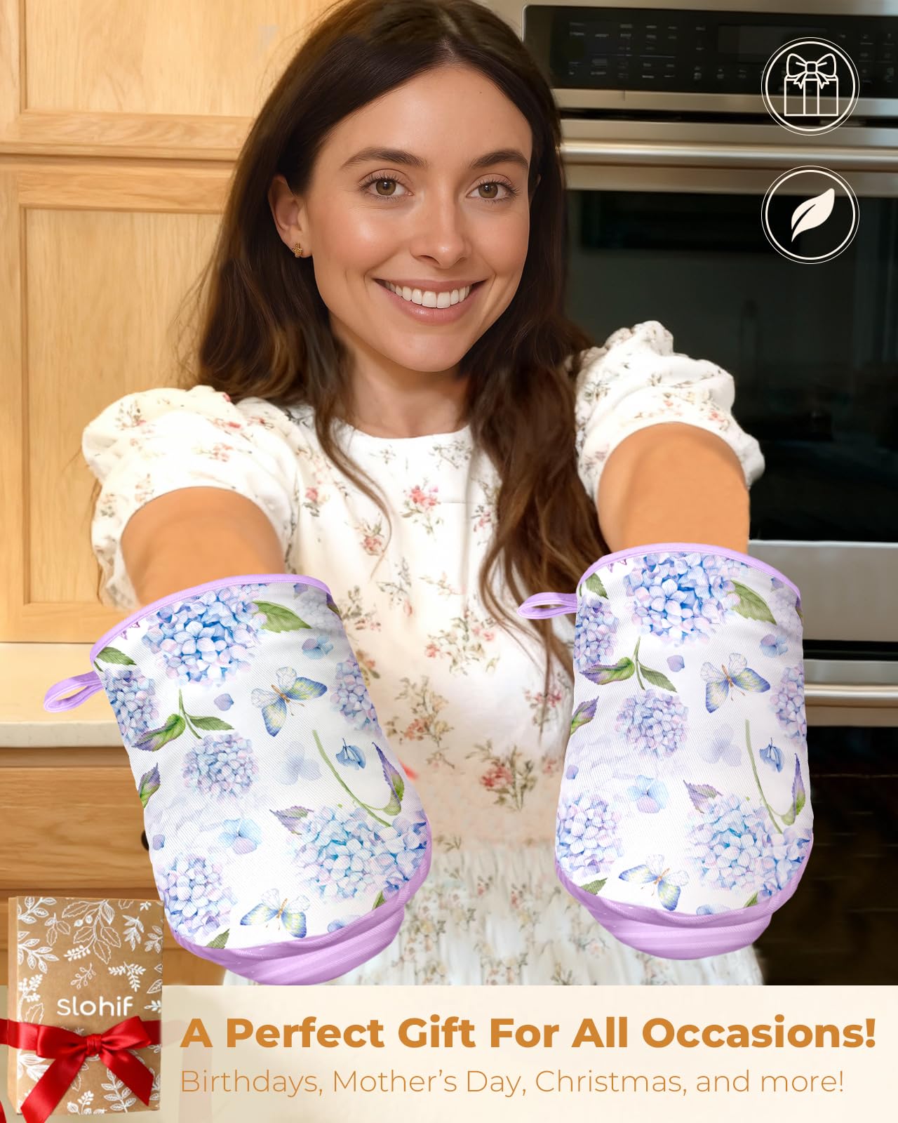 Protección y comodidad en horneado con guantes Slohif de diseño resistente