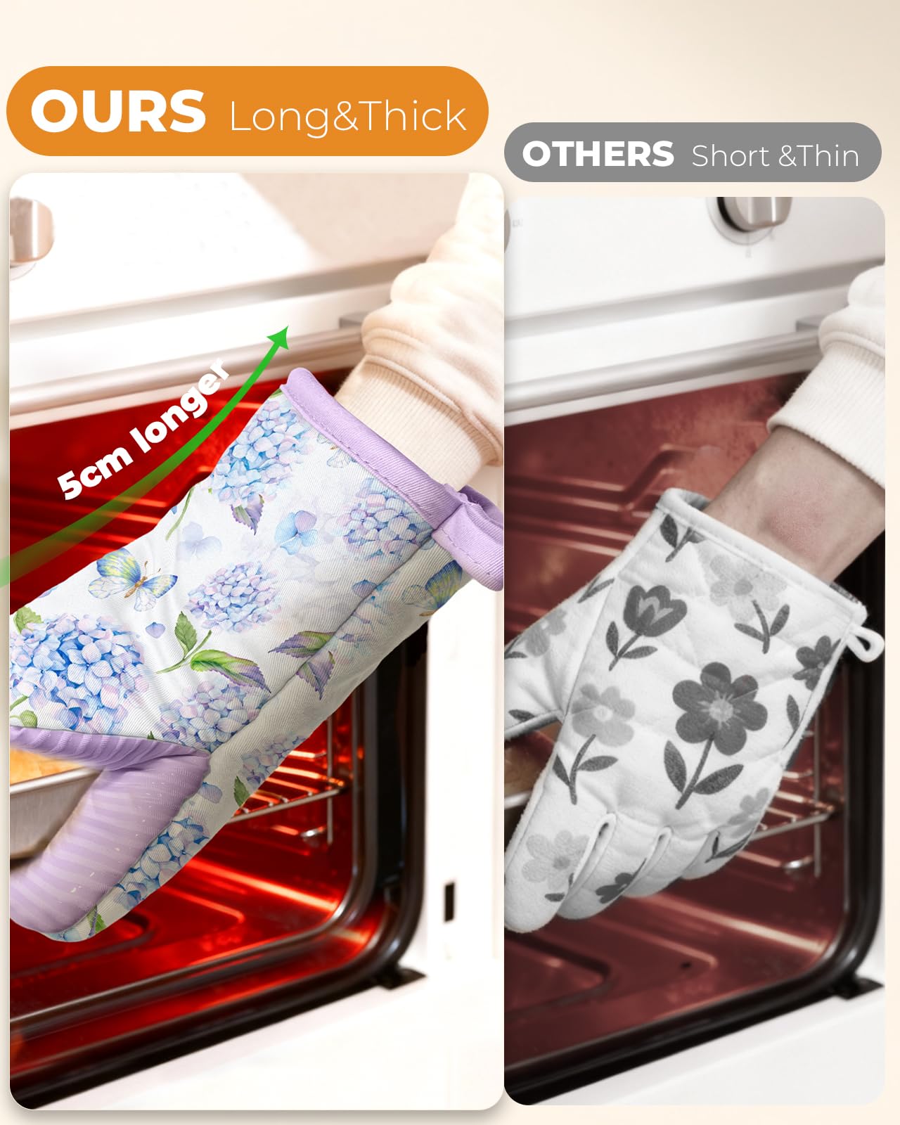 Guantes de algodón 100% Slohif para protección suave durante horneado