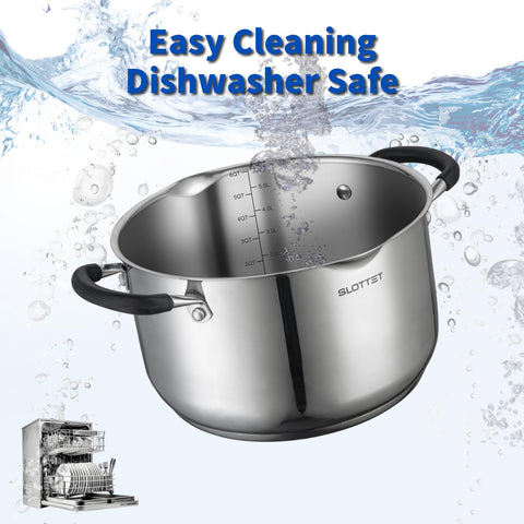 Olla Slottet compatible con inducción para cocinar en varias cocinas.