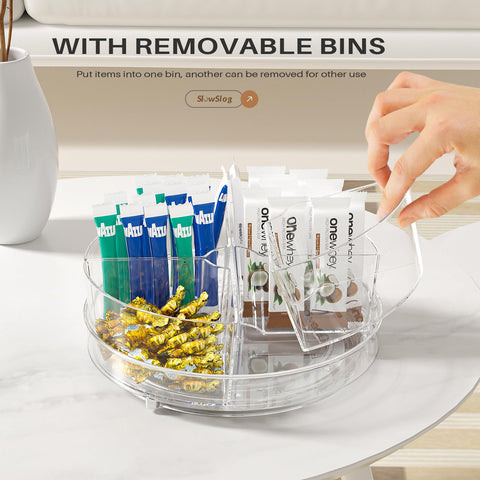 Organizador Slow Slog para frigorífico optimizando la distribución de alimentos.