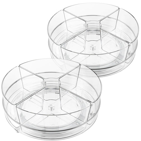 Slow Slog 2pack organizador giratorio de 9 pulgadas para ordenar la despensa.