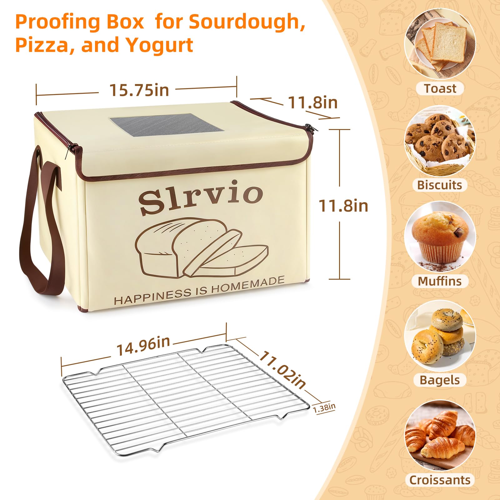 Slrvio caja aislante multicapas: mantiene temperatura estable durante la fermentación