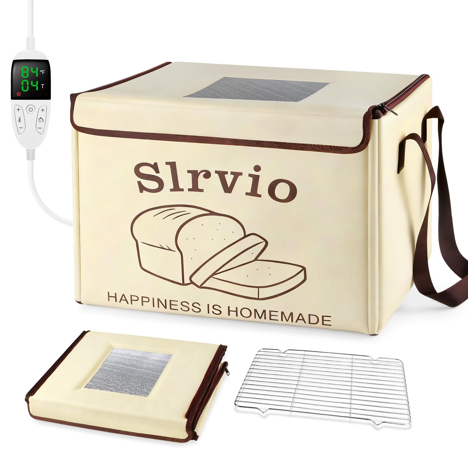Slrvio caja de fermentación: vista frontal para fermentación uniforme de pan