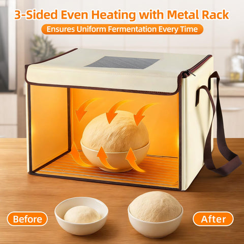 Slrvio caja fermentacion plegable: diseño compacto para guardar fácilmente tras hornear