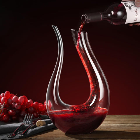 Smaier aireador de vino con boquilla inclinada para verter sin goteos