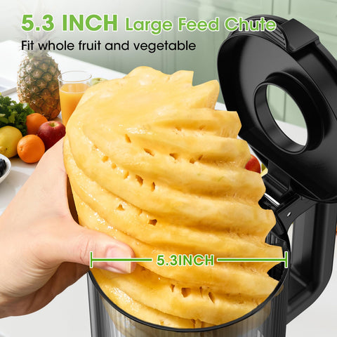 Smallhoo licuadora con entrada amplia para frutas y verduras enteras
