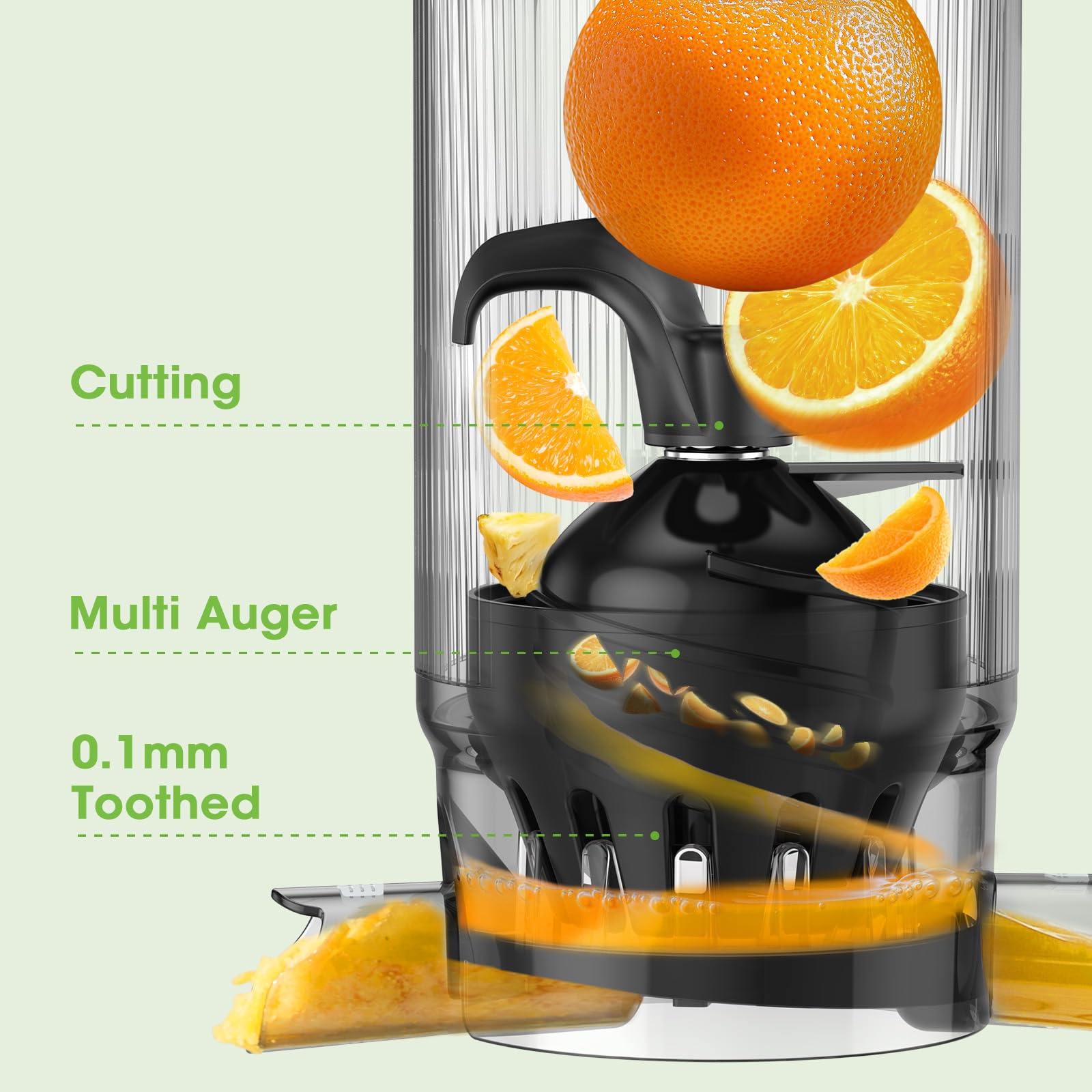 Smallhoo licuadora con extracción lenta a 55 rpm para conservar color y sabor