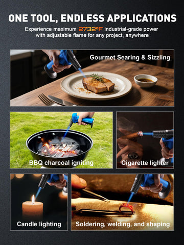 SMART JERRY Mini Torch Gun ideal para creme brulee y cocina.