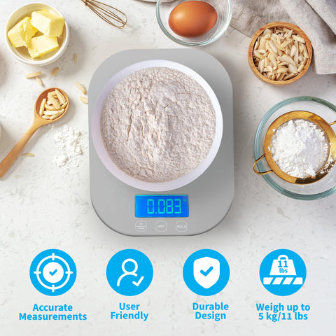 Smart Weigh convierte entre gramos, onzas y mililitros para recetas flexibles
