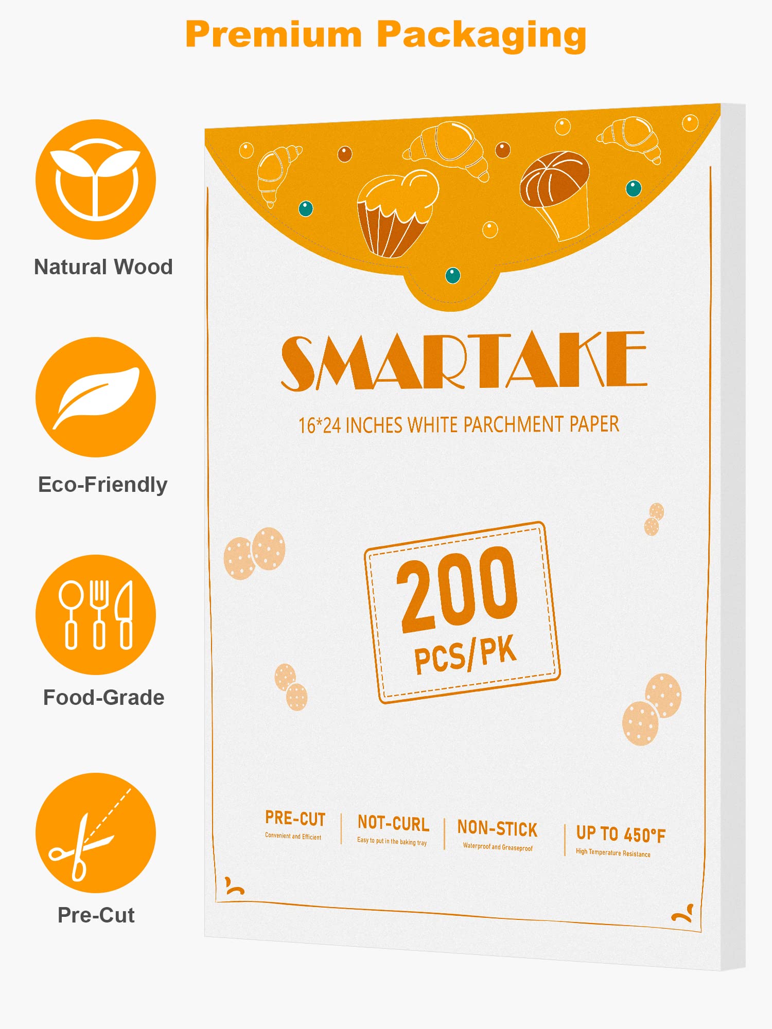 SMARTAKE apto para horno, parrilla, freidora de aire y vapor