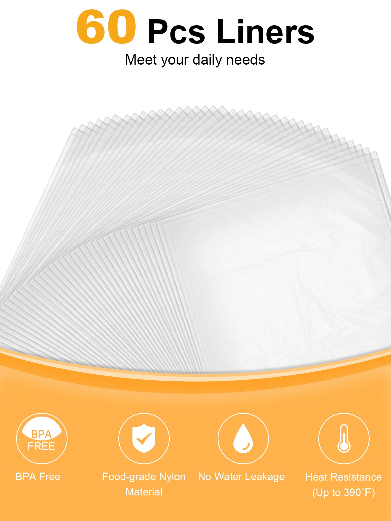 Bolsas SMARTAKE compatibles con ollas ovales y redondas 3–8 cuartos