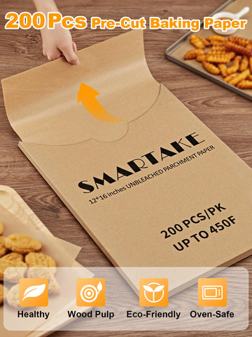 SMARTAKE hojas antiadherentes para hornear, evitan que los alimentos se peguen.