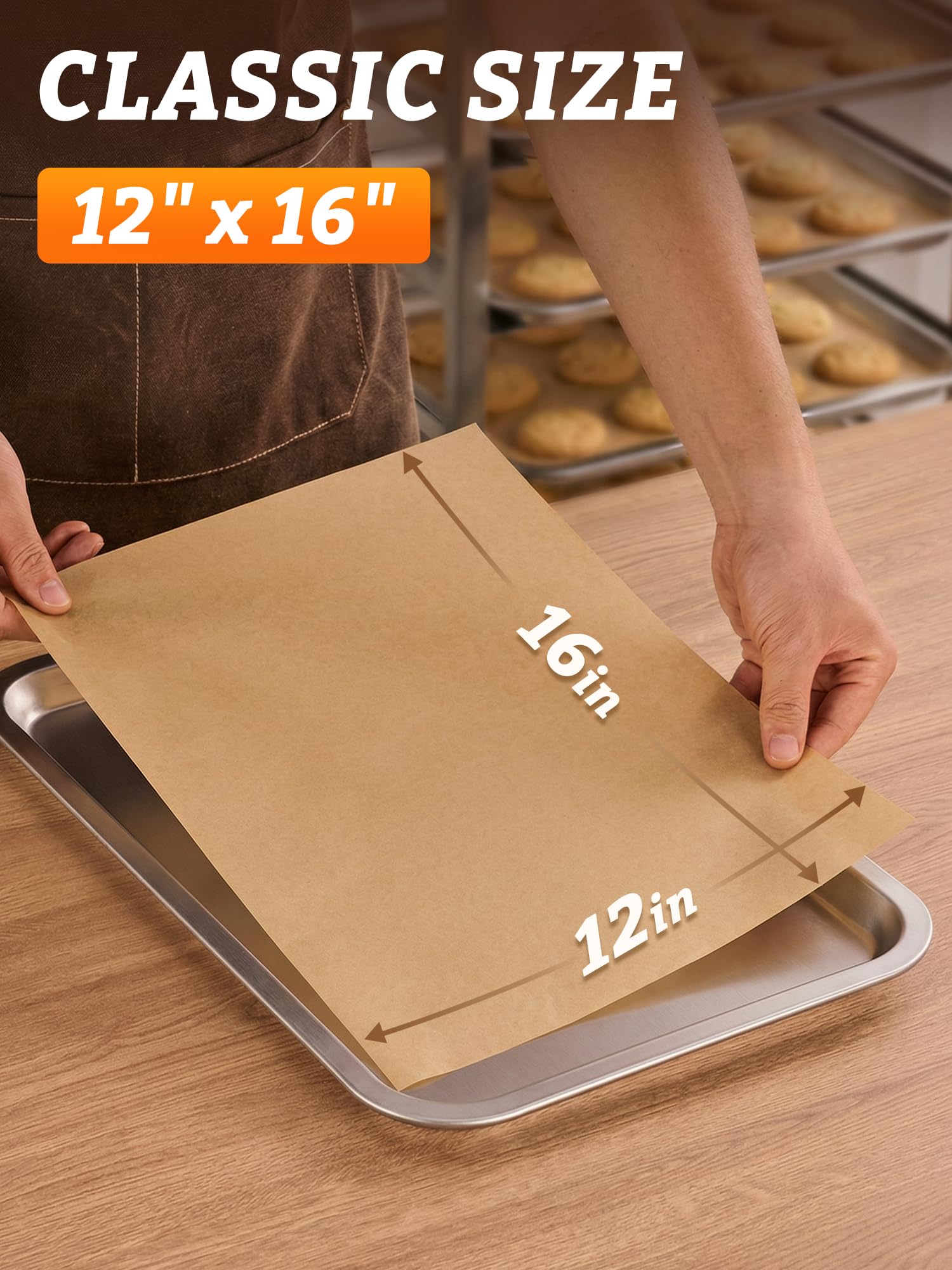 Papel pergamino antiadherente SMARTAKE para cocina, facilita desmolde y limpieza.