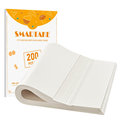 smartake pergamino pre-cortado 12x16 para hornear, fácil desmoldado y limpieza rápida