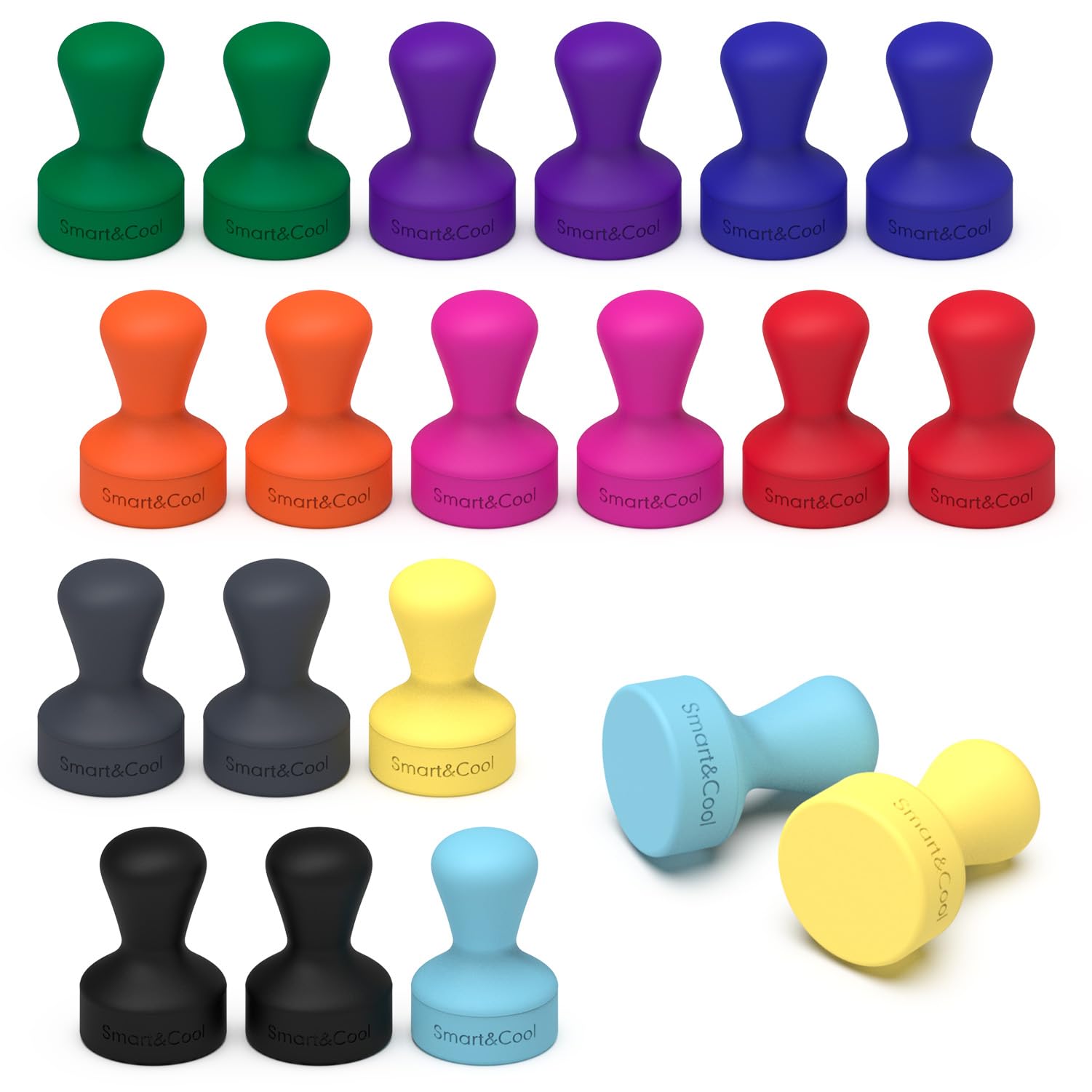 Smart&Cool imanes silicona - capacidad de sostener diez hojas A4 y notas para organizar