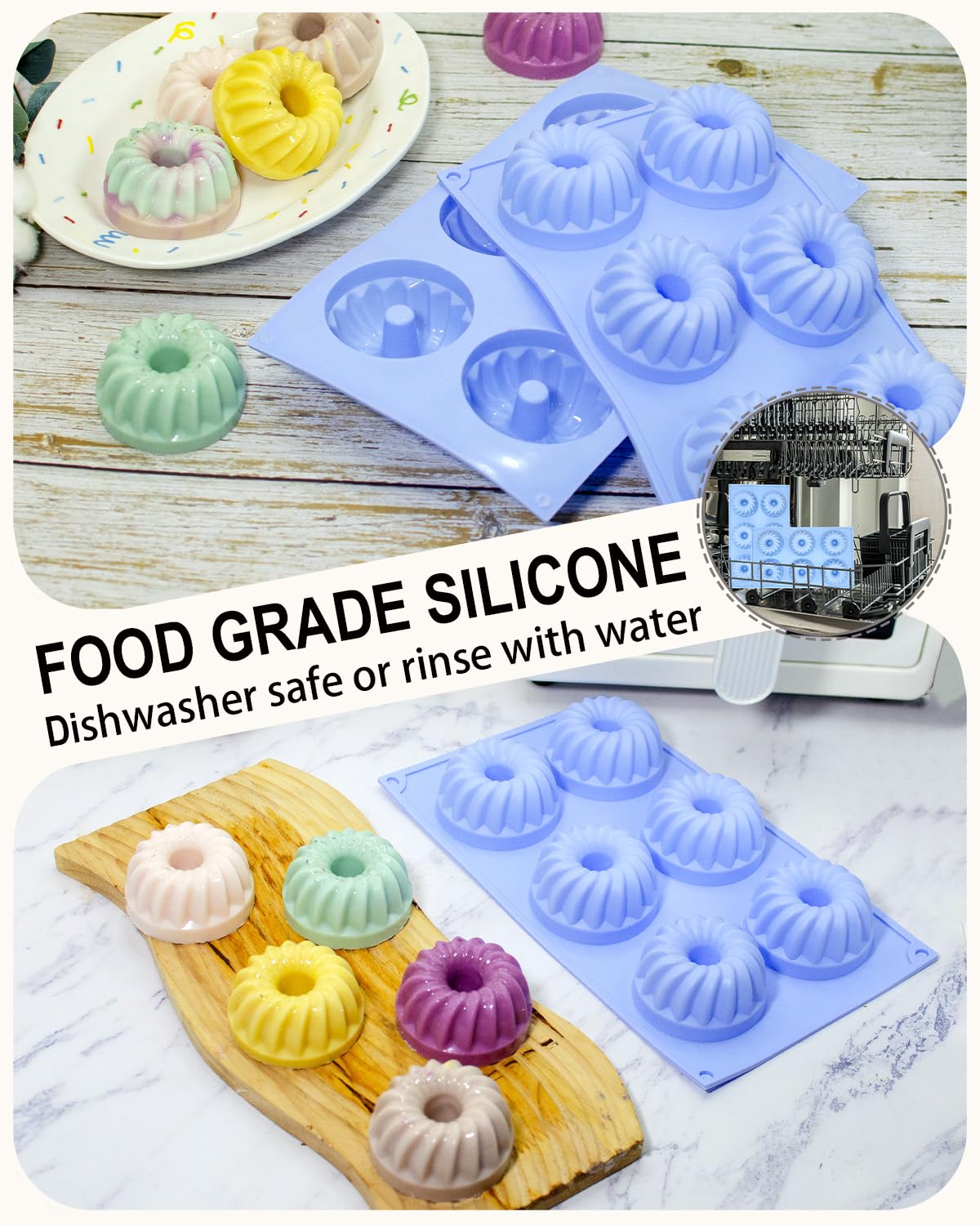 SmartKitch moldes silicona aptos para horno, microondas y lavavajillas