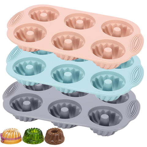 SmartKitch moldes silicona rosa, desmolado fácil para postres coloridos.