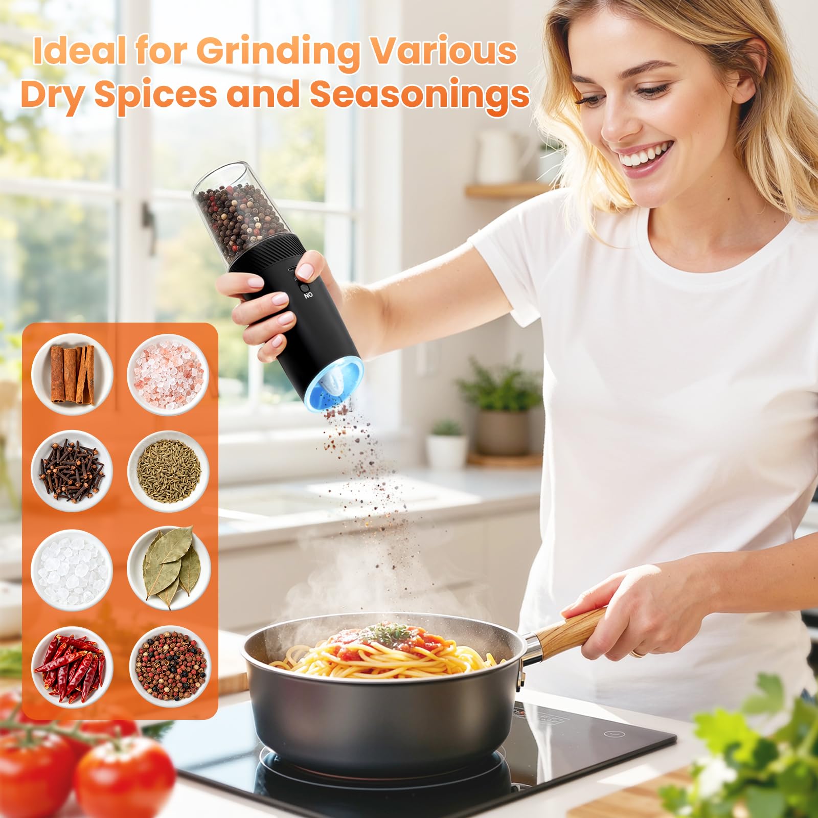 SmartTrends incluye cable con conector tipo-C, cepillo y manual para empezar a cocinar