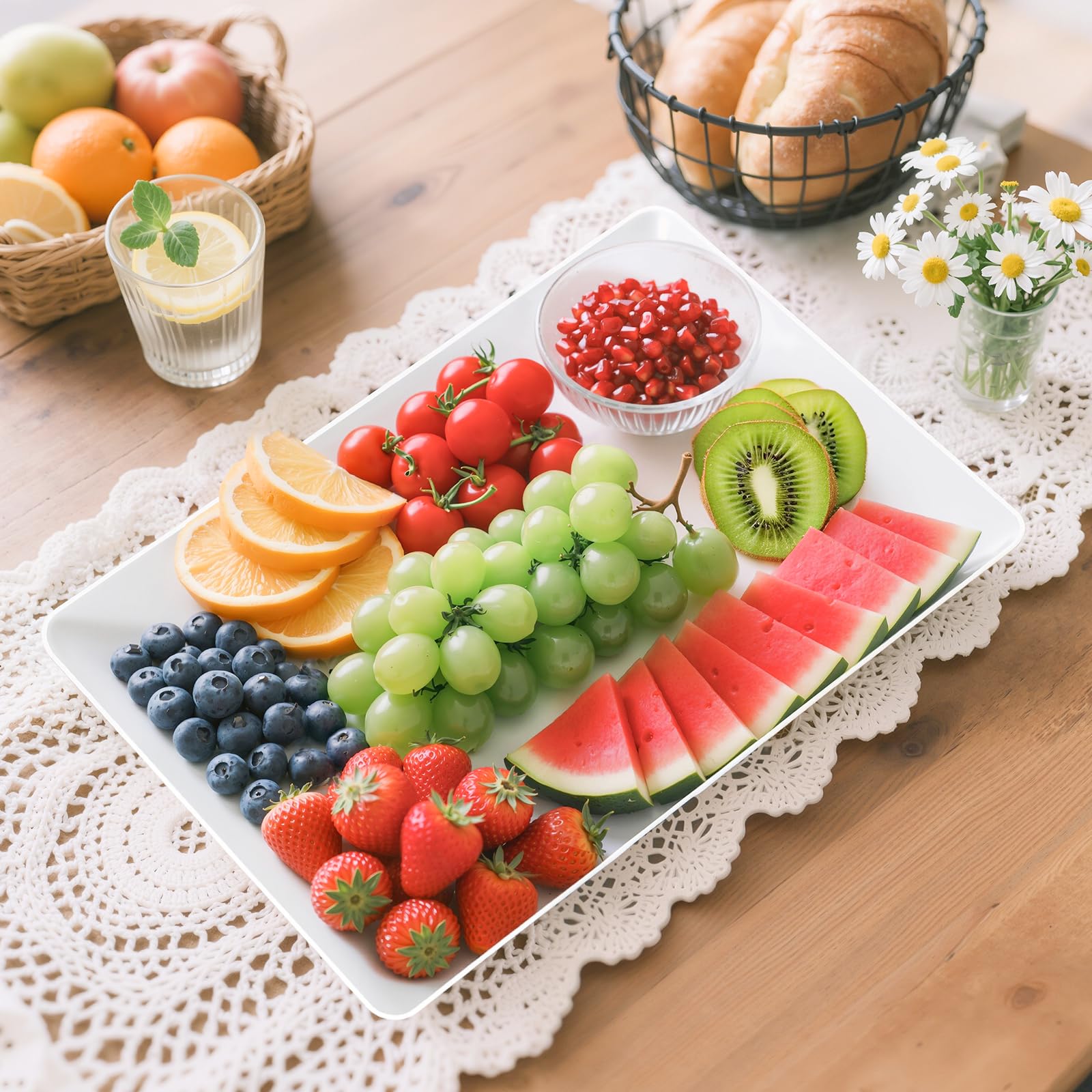 SmartTrends bandeja para picnic al aire libre, resistente y fácil de transportar