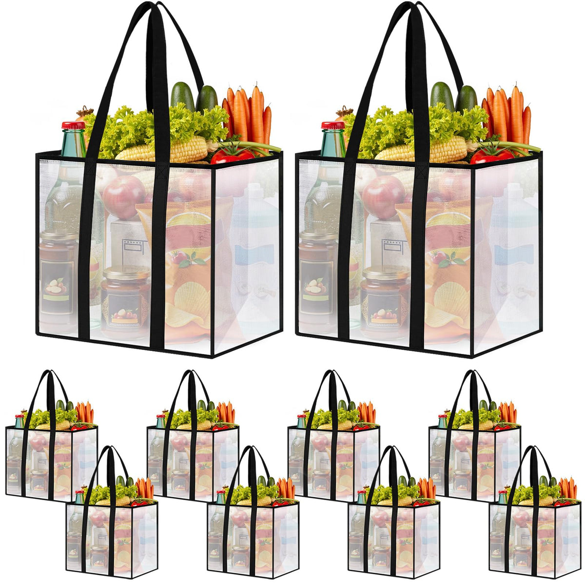 SmartTrends bolsas de compra reutilizables, gran capacidad para compras grandes y rápidas
