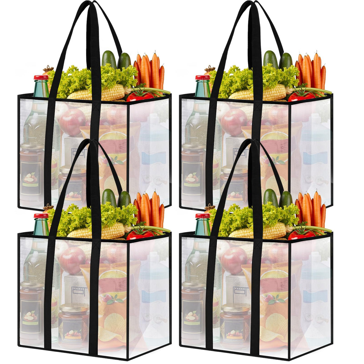 SmartTrends bolsas reutilizables con capacidad de 33 litros para compras diarias.
