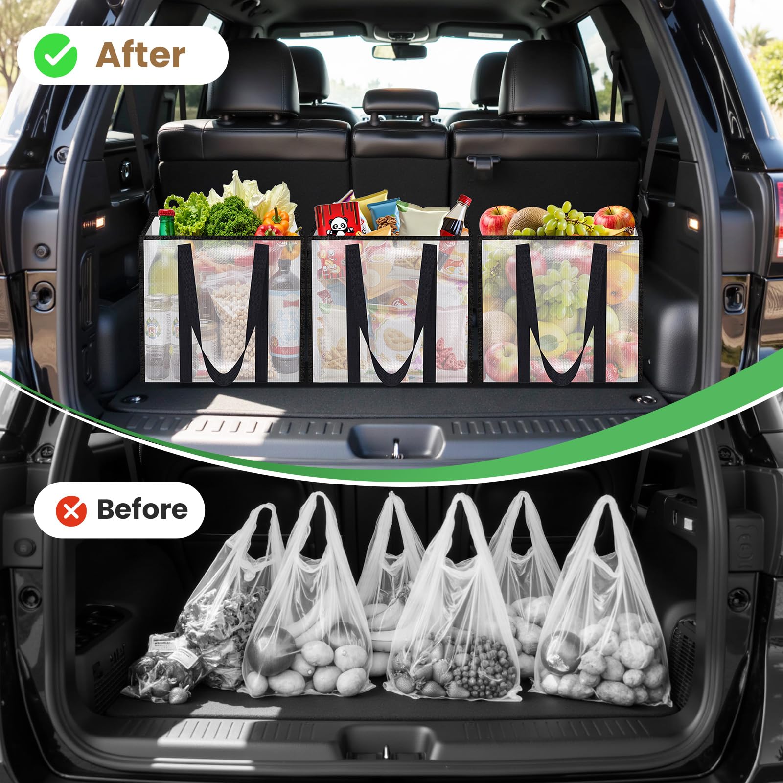 SmartTrends bolsas para supermercado y viaje, organización versátil.
