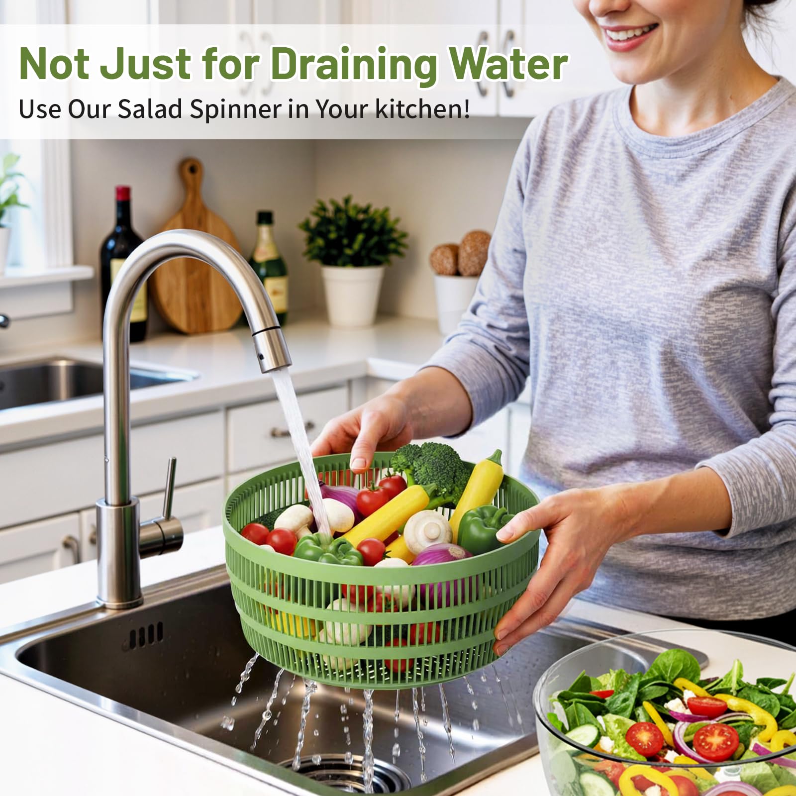 SmartTrends ensaladera para lavado rápido de verduras y frutas