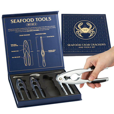 Conjunto de cuatro quebradores de cangrejo Smedley & York para abrir mariscos difíciles