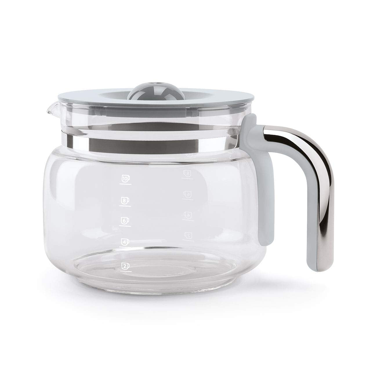 Cafetera Smeg 50's Retro 1-4 tazas, perfecta para porciones pequeñas.