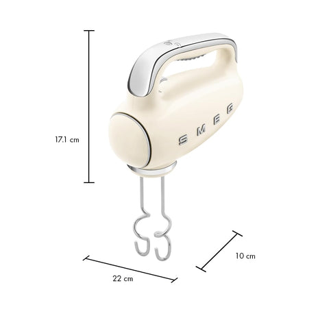 Smeg batidora de mano, bolsa de almacenamiento incluida para ordenar accesorios.