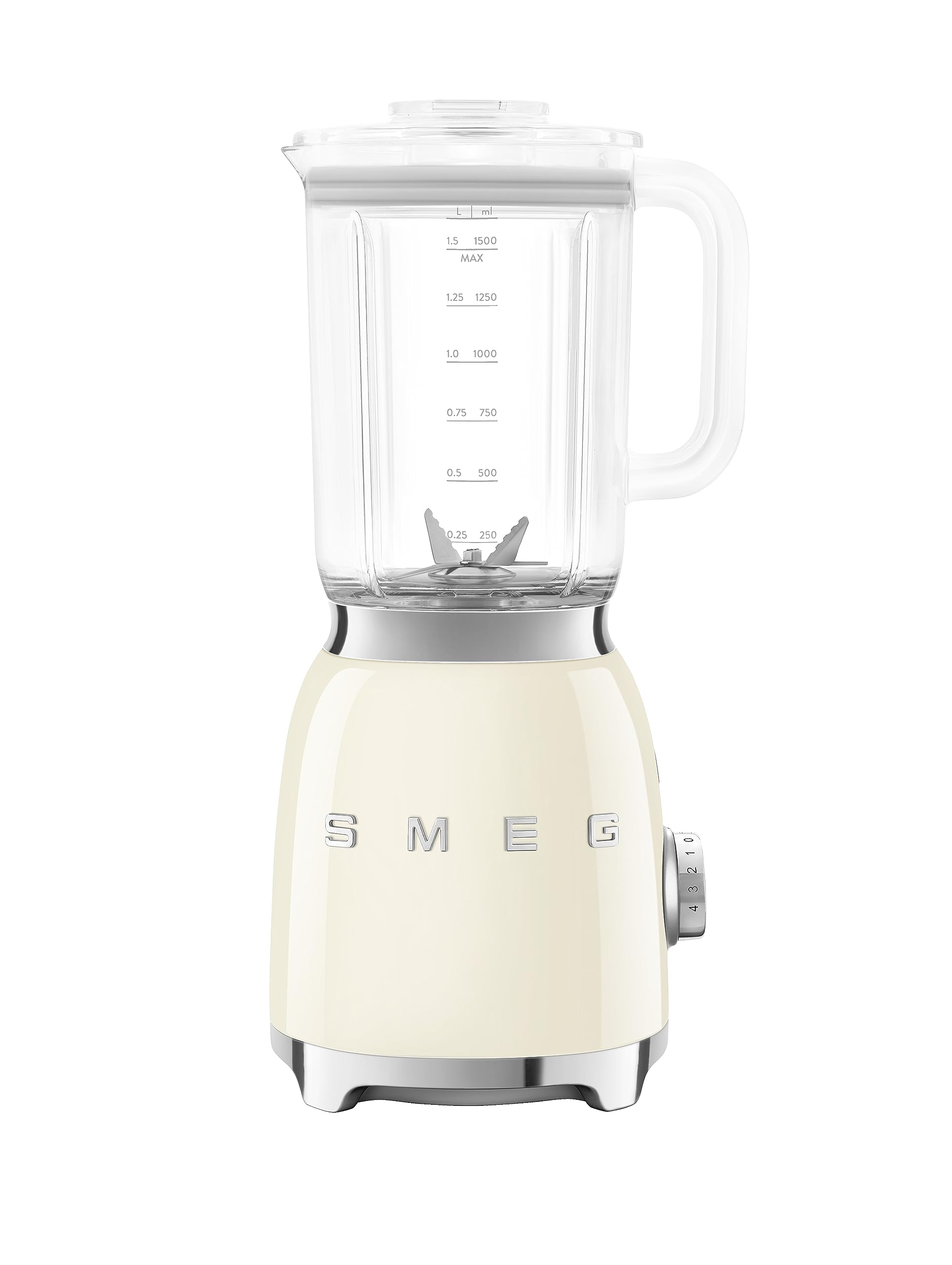 Smeg BLF03 con base retro 50s, estilo icónico para cocinas modernas.