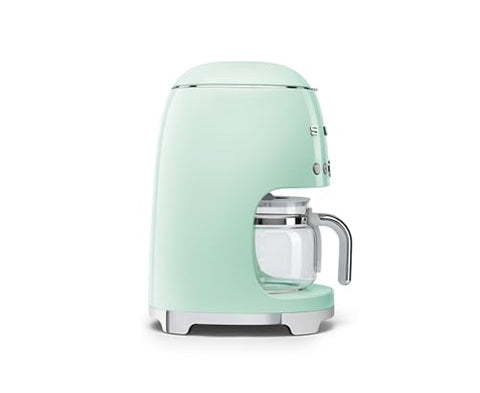 Smeg 50s verde pastel, arranque automático para despertar con café.