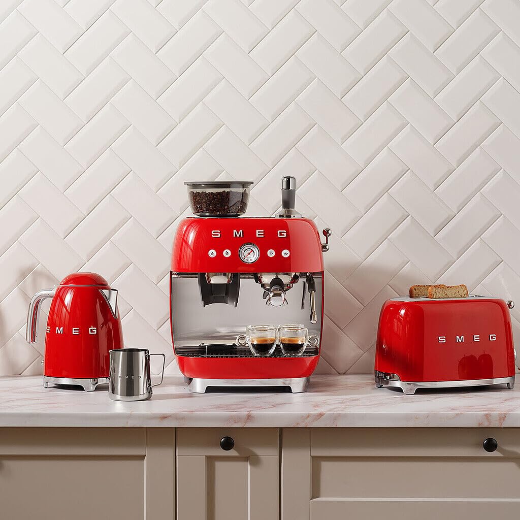Hervidor SMEG con tapa de apertura suave para un vertido seguro