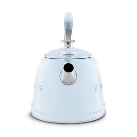 Hervidor SMEG: acero inoxidable y esmalte duradero, fácil limpieza.