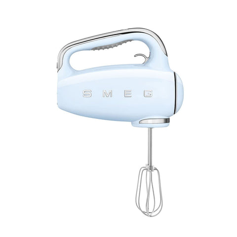 Smeg batidora de mano azul pastel con panel LED y temporizador
