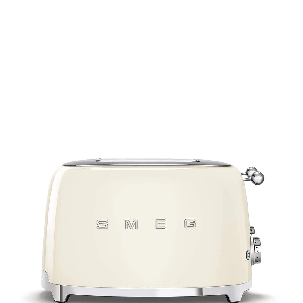 Tostadora Smeg 50s crema con expulsión automática de rebanadas