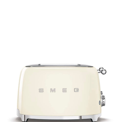 Tostadora Smeg 50s crema con expulsión automática de rebanadas