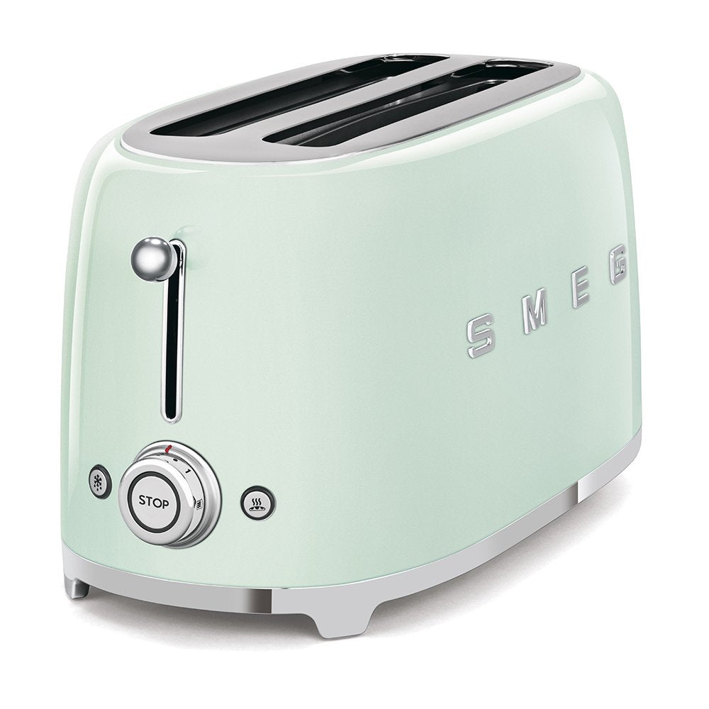 Tostadora Smeg 50s Retro, vista frontal, diseño icónico para cocina elegante