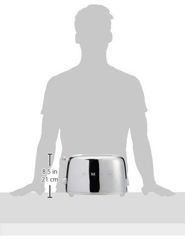 Tostadora Smeg TSF01 con bandeja de migas removible para limpieza rápida