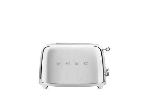 Tostadora Smeg TSF01 con dos ranuras anchas para pan artesanal y tostado uniforme