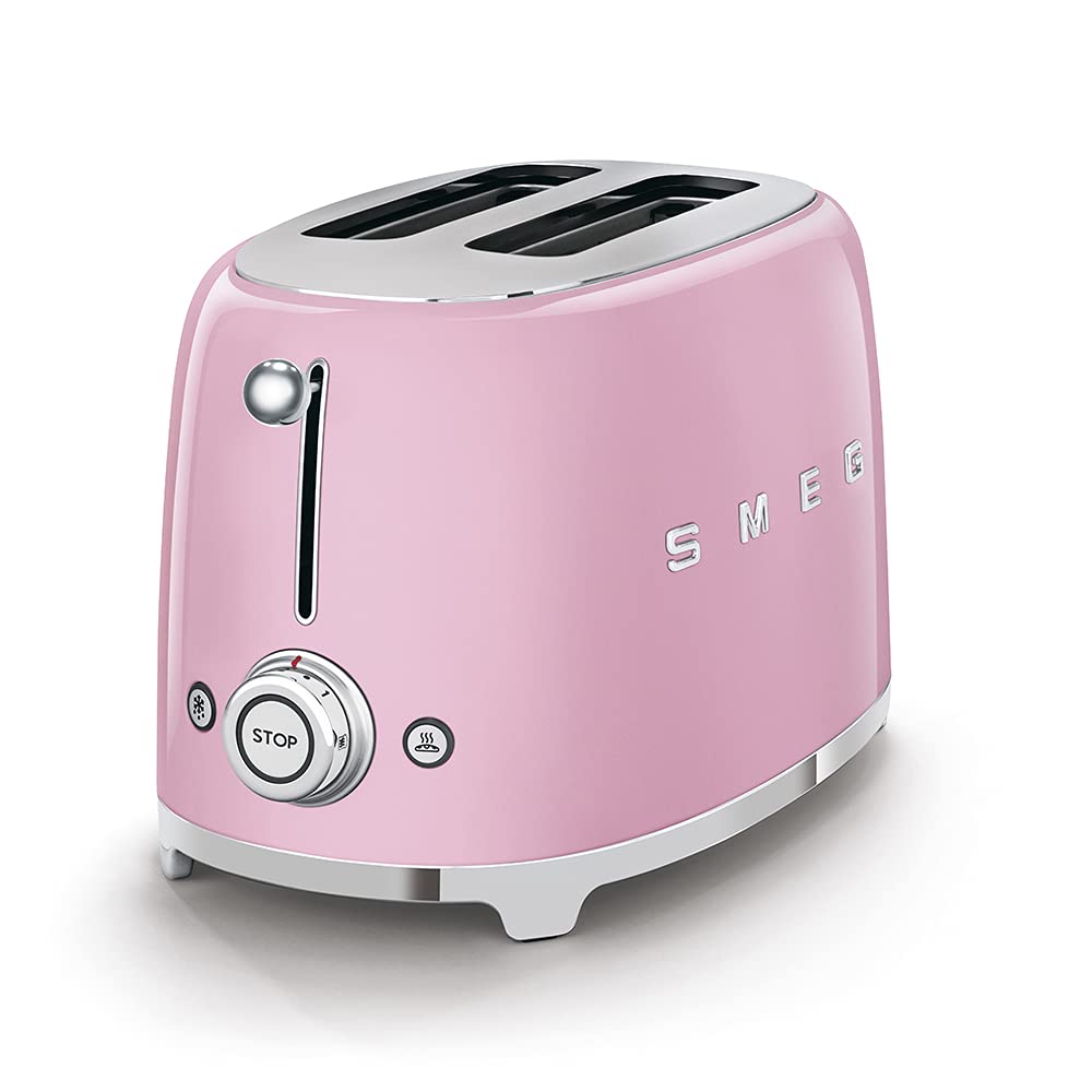 TSF01PKUS SMEG con dos rebanadas y anchura extra para pan artesanal.