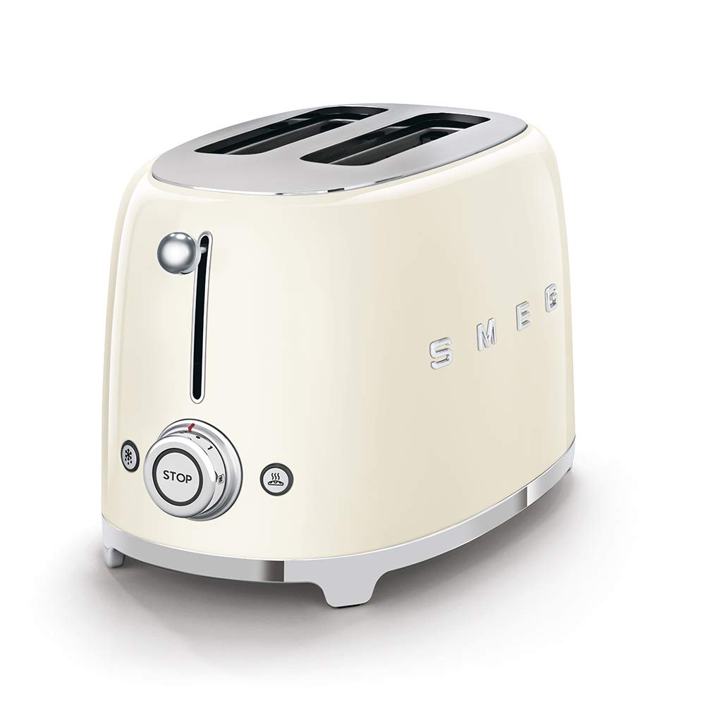 Tostadora SMEG con funciones Recalentar Descongelar Bagel para desayunos versátiles