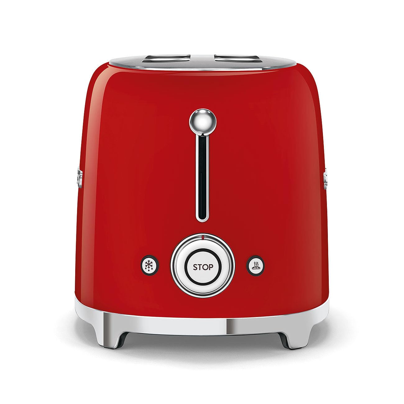 Acabado esmaltado resistente y estilo retro en la SMEG TSF01RDUS.