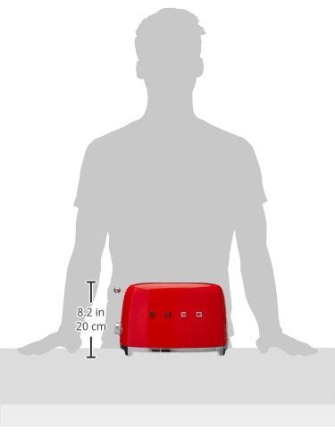 Pies antideslizantes de la SMEG TSF01RDUS para estabilidad.