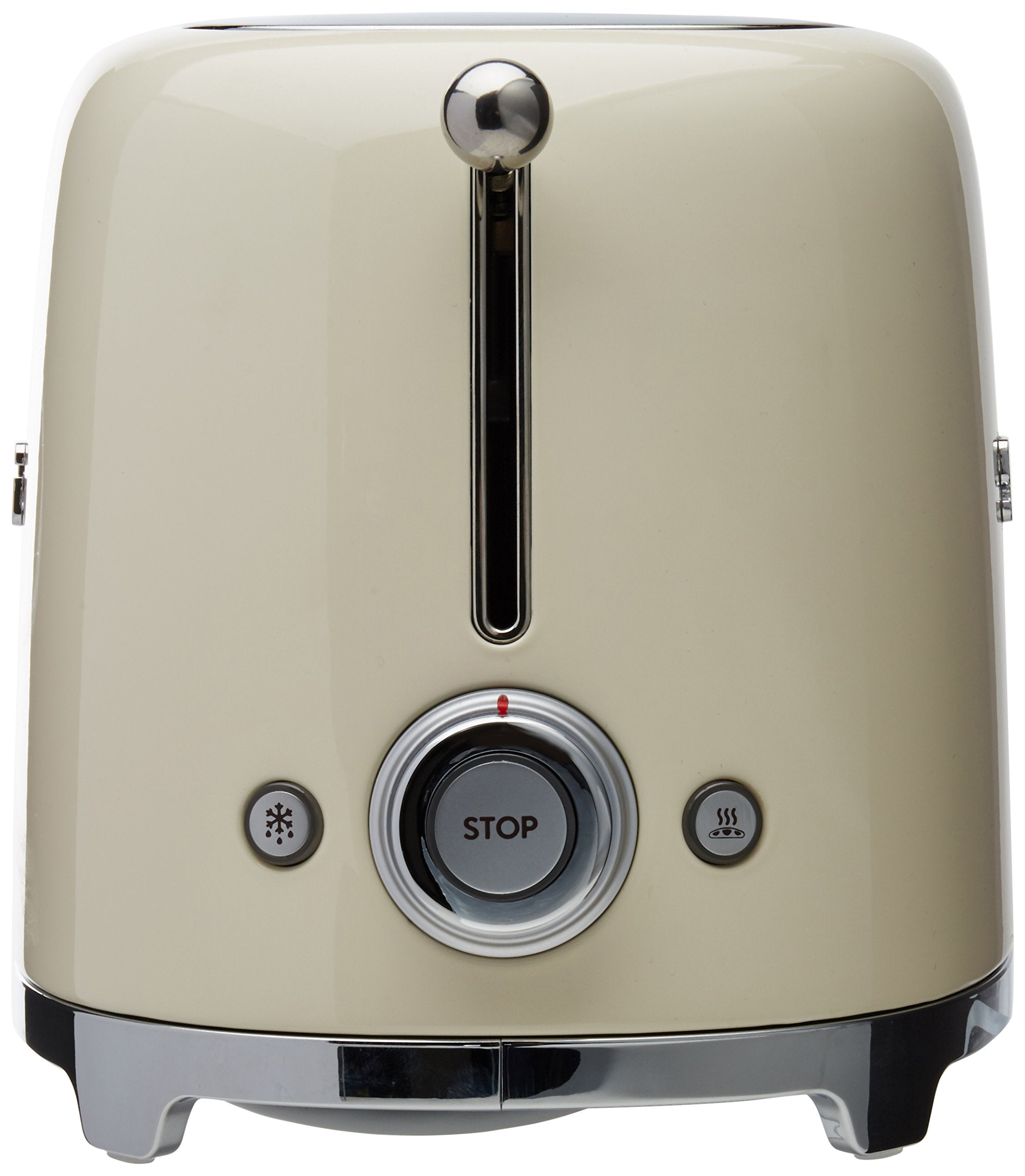 Tostadora SMEG TSF02 crema, ranuras extraanchas para panes gruesos.