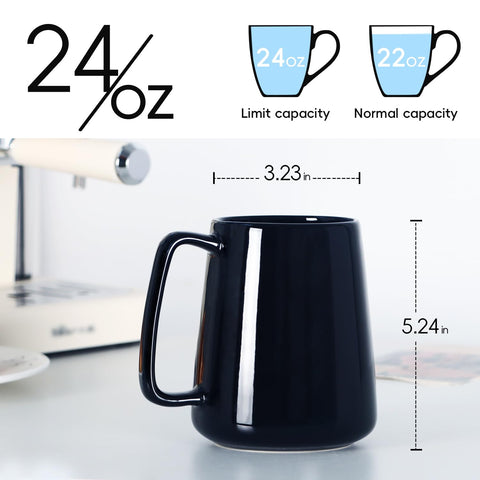 Smilatte taza, asa grande visible, manejo cómodo para bebidas calientes.